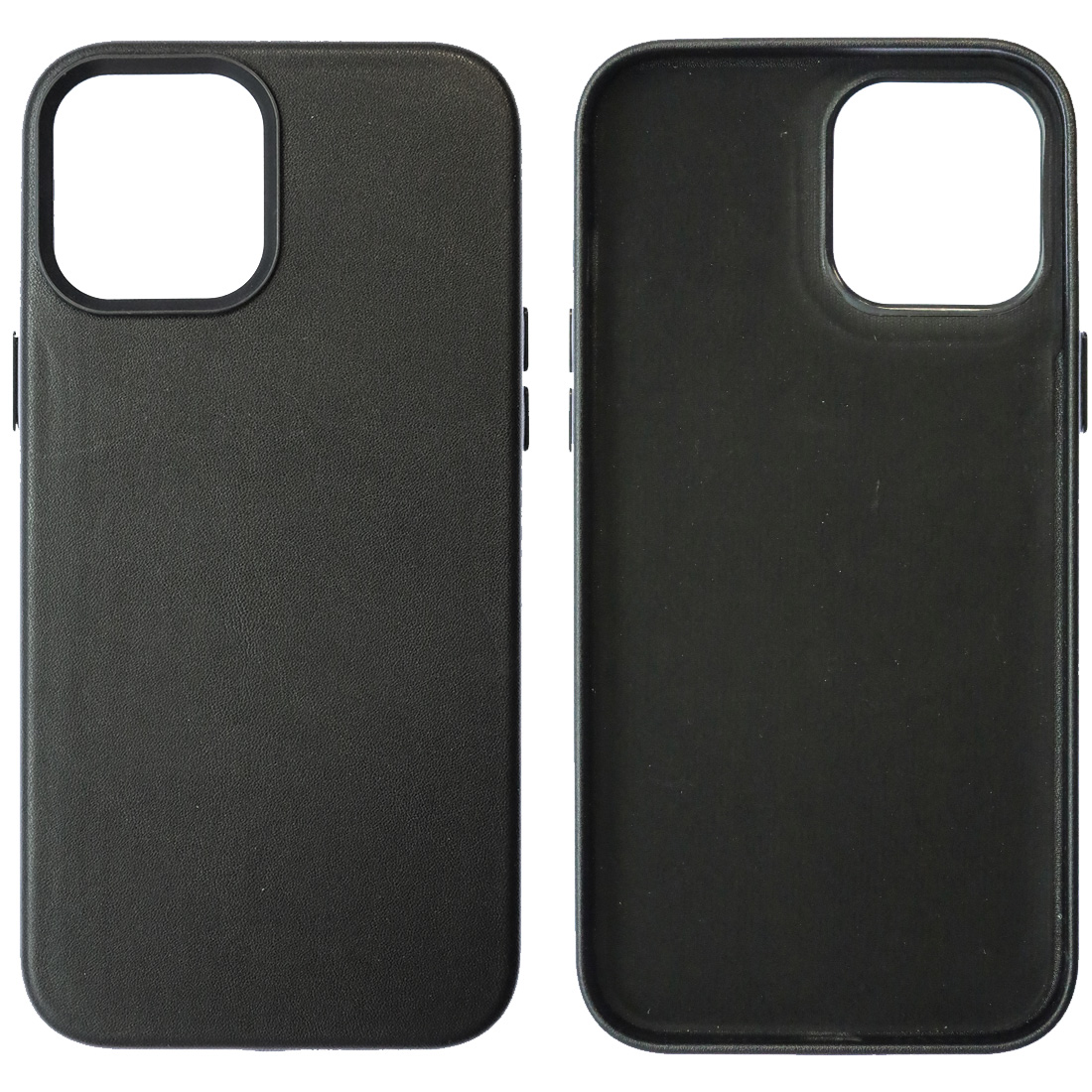 Чехол накладка Leather Case для APPLE iPhone 12 Pro Max, силикон, бархат, экокожа, цвет черный