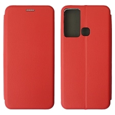 Чехол книжка STYLISH для INFINIX HOT 12i, экокожа, визитница, цвет красный