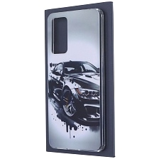 Чехол накладка для XIAOMI Redmi Note 11 Pro, Redmi Note 11 Pro 5G, силикон, рисунок Черный БМВ