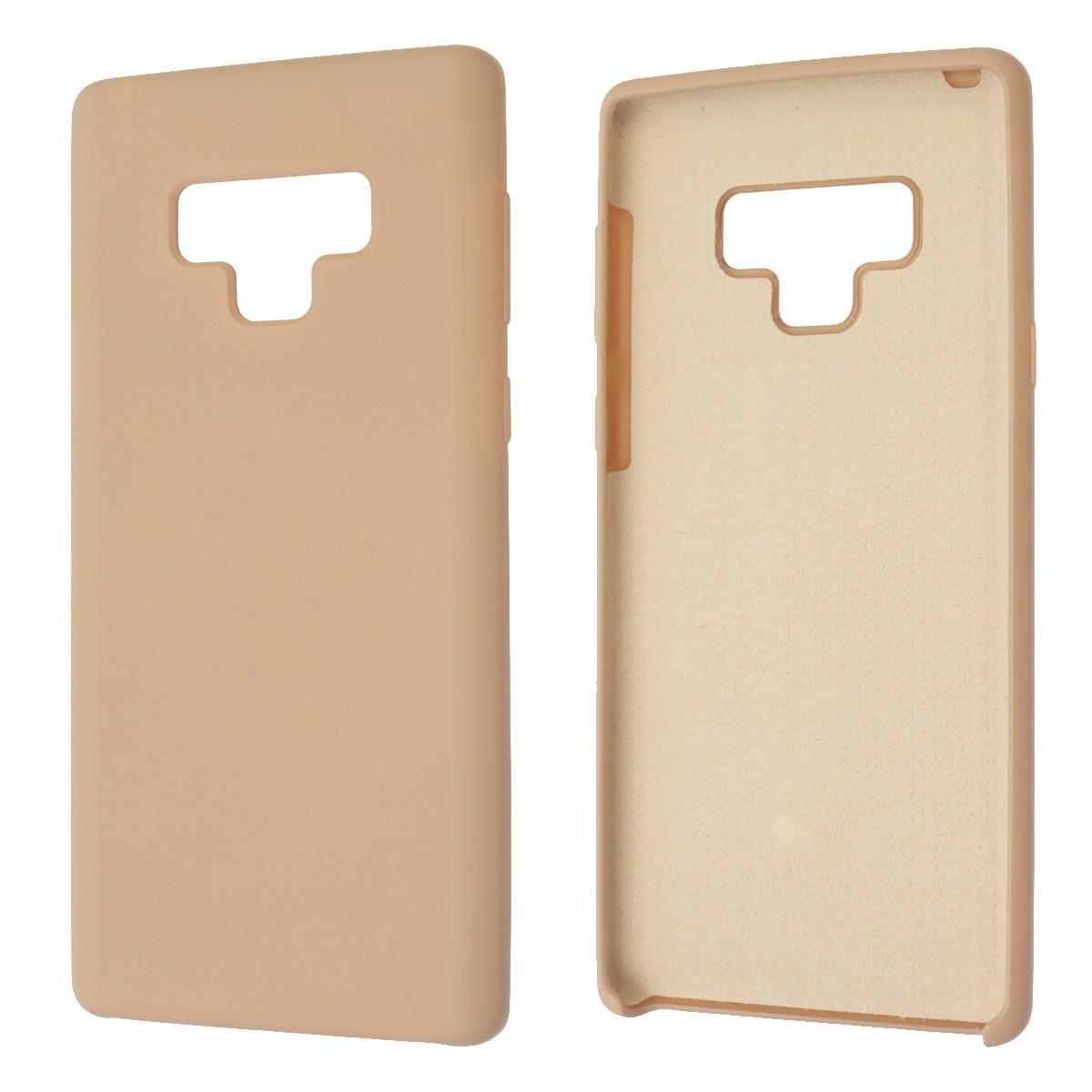 Чехол накладка Silicon Cover для SAMSUNG Galaxy Note 9, силикон, бархат, цвет бежевый
