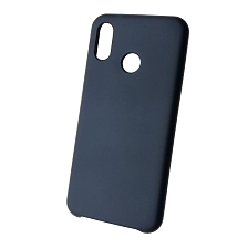 Чехол накладка Silicon Cover для HUAWEI P20 Lite, Nova 3E, силикон, бархат, цвет синий кобальт.