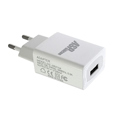 СЗУ (Сетевое зарядное устройство) ASPsmcon A002, 2.1A, 1 USB, цвет белый