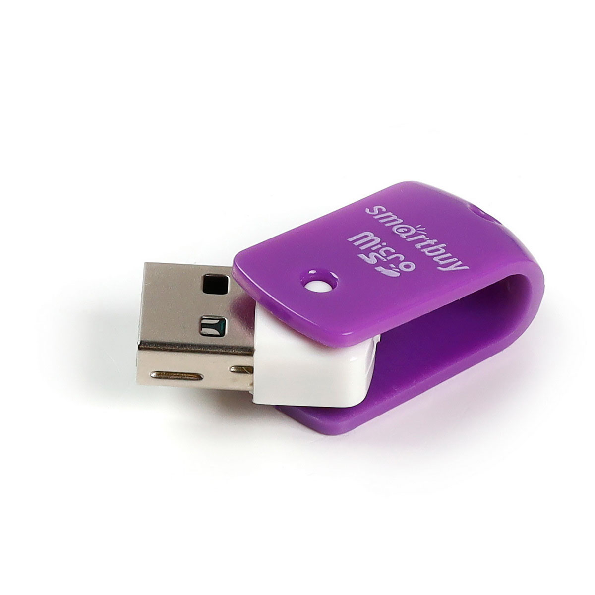 Картридер SMARTBUY SBR-706 MicroSD, цвет фиолетовый