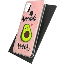 Чехол накладка Vinil для SAMSUNG Galaxy A21s (SM-A217), силикон, рисунок AVOCADO LOVER