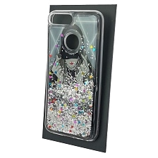 Чехол накладка TransFusion для HUAWEI Honor 9 Lite, Honor 7S, P Smart, силикон, переливашка, рисунок Девушка в черной бейсболке