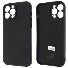 Чехол накладка для APPLE iPhone 13 Pro Max, защита камеры, силикон, бархат, цвет черный