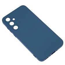 Чехол накладка NANO для SAMSUNG Galaxy A35 5G, защита камеры, силикон, бархат, цвет темно синий Чехол накладка NANO для SAMSUNG Galaxy A35 5G, защита камеры, силикон, бархат, цвет темно синий