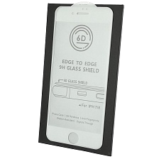 Защитное стекло 6D G-Rhino для APPLE iPhone 7, iPhone 8, цвет окантовки белый