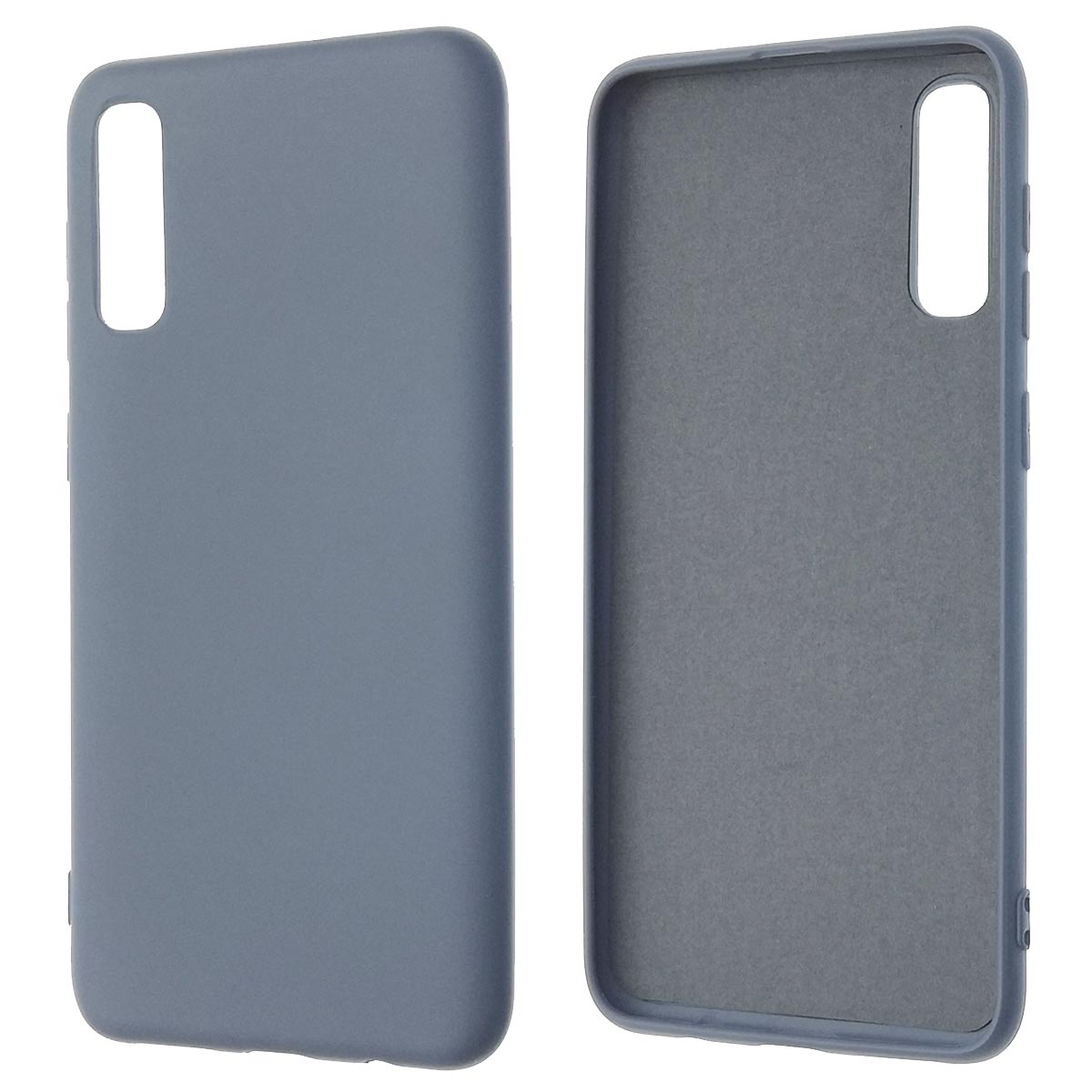 Чехол накладка NANO для SAMSUNG Galaxy A50 (SM-A505), A30s (SM-A307), A50s (SM-A507), силикон, бархат, цвет серый