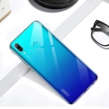 Чехол накладка TPU CASE для HUAWEI P Smart 2019, силикон, ультратонкий, цвет прозрачный.