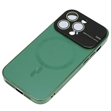 Чехол накладка AUTO FOCUS с поддержкой MagSafe для APPLE iPhone 14 Pro (6.1"), силикон, стекло, защита камеры, цвет зеленый Чехол накладка AUTO FOCUS с поддержкой MagSafe для APPLE iPhone 14 Pro (6.1"), силикон, стекло, защита камеры, цвет зеленый