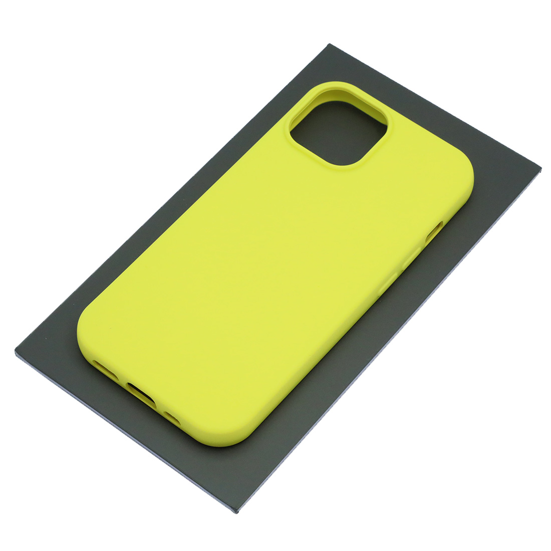 Чехол накладка Silicon Case для APPLE iPhone 15 (6.1"), силикон, бархат, цвет желтый