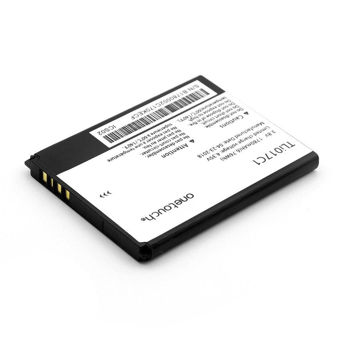 АКБ (Аккумулятор) TLI017C1 для Alcatel One Touch Pixi 3 OT-5017D, 5019D, 1780 mAh, цвет черно белый.