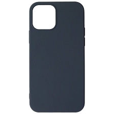 Чехол накладка Soft Touch для APPLE iPhone 12, iPhone 12 Pro (6.1"), силикон, цвет темно синий