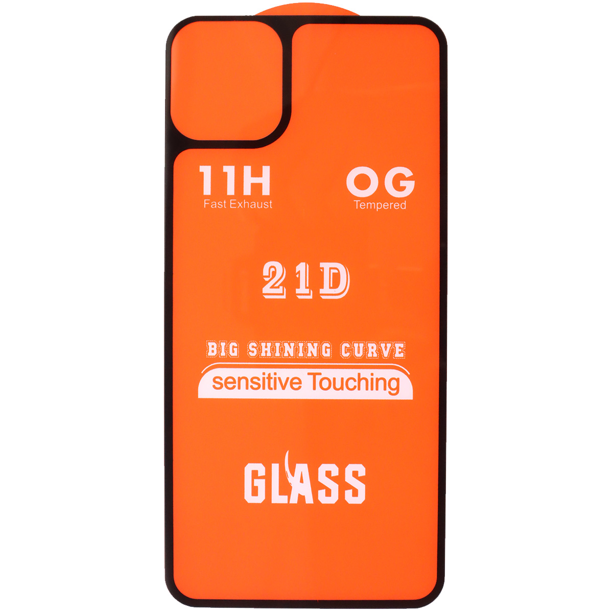 Защитное стекло 21D для APPLE iPhone 11 Pro Max, на заднюю крышку, цвет окантовки черный