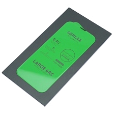 Защитное стекло безрамочное GERLAX 300CC для APPLE iPhone 15 Pro, сеточка для динамика, прозрачное