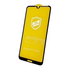 Защитное стекло Full Glue 9H для HUAWEI Y7 2019, Y7 Prime 2019, Y7 Pro 2019, Enjoy 9, цвет окантовки черный.