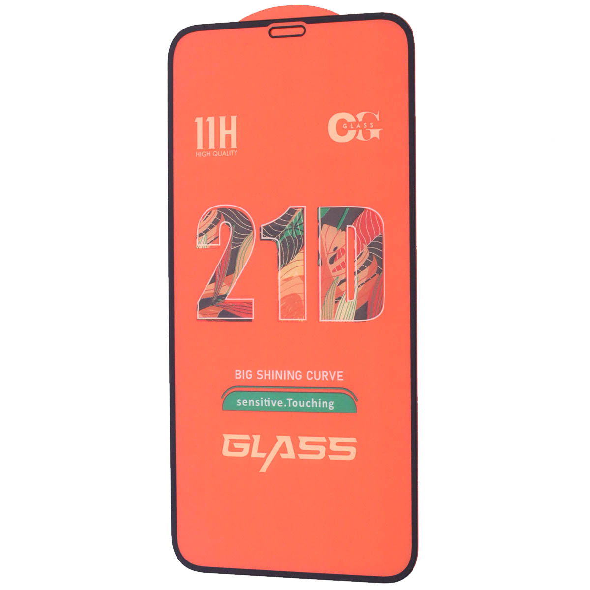 Защитное стекло 21D для APPLE iPhone XR, iPhone 11, цвет окантовки черный