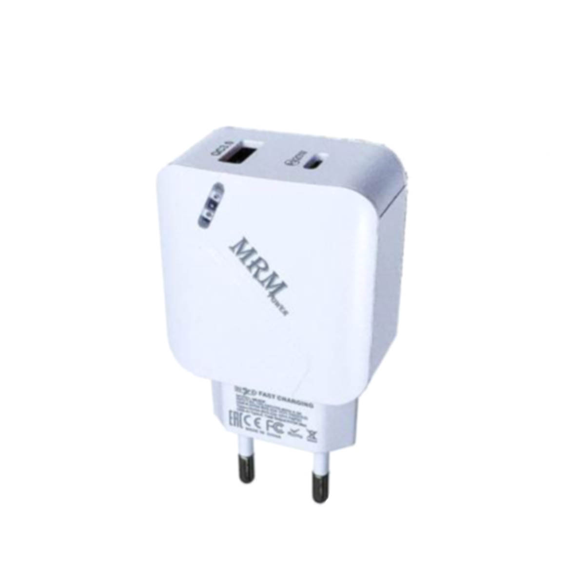 СЗУ (Сетевое зарядное устройство) MRM MR820C, PD 20W, QC 3.0, 1 USB, 1 Type C, цвет белый