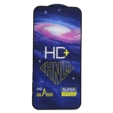 Защитное стекло HD+ SUPER SPEED для APPLE iPhone 13 (6.1"), iPhone 13 Pro (6.1"), iPhone 14 (6.1"), iPhone 16e (6.1"), цвет окантовки черный