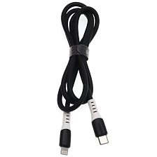 Кабель UGETUS PD82L USB Type C на Lightning 8 pin, 3.1A, 27W, длина 1 метр, цвет черно белый Кабель UGETUS PD82L USB Type C на Lightning 8 pin, 3.1A, 27W, длина 1 метр, цвет черно белый