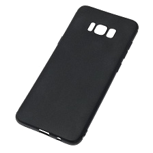 Чехол накладка для SAMSUNG Galaxy S8 Plus (SM-G955), силикон, цвет черный