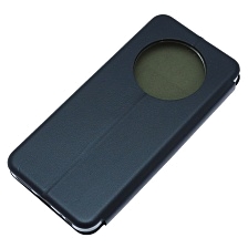 Чехол книжка STYLISH для TECNO Spark 30C 4G, экокожа, визитница, цвет темно синий