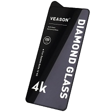 Защитное стекло VEASON Diamond Glass для XIAOMI Redmi Note 13 4G, цвет окантовки черный