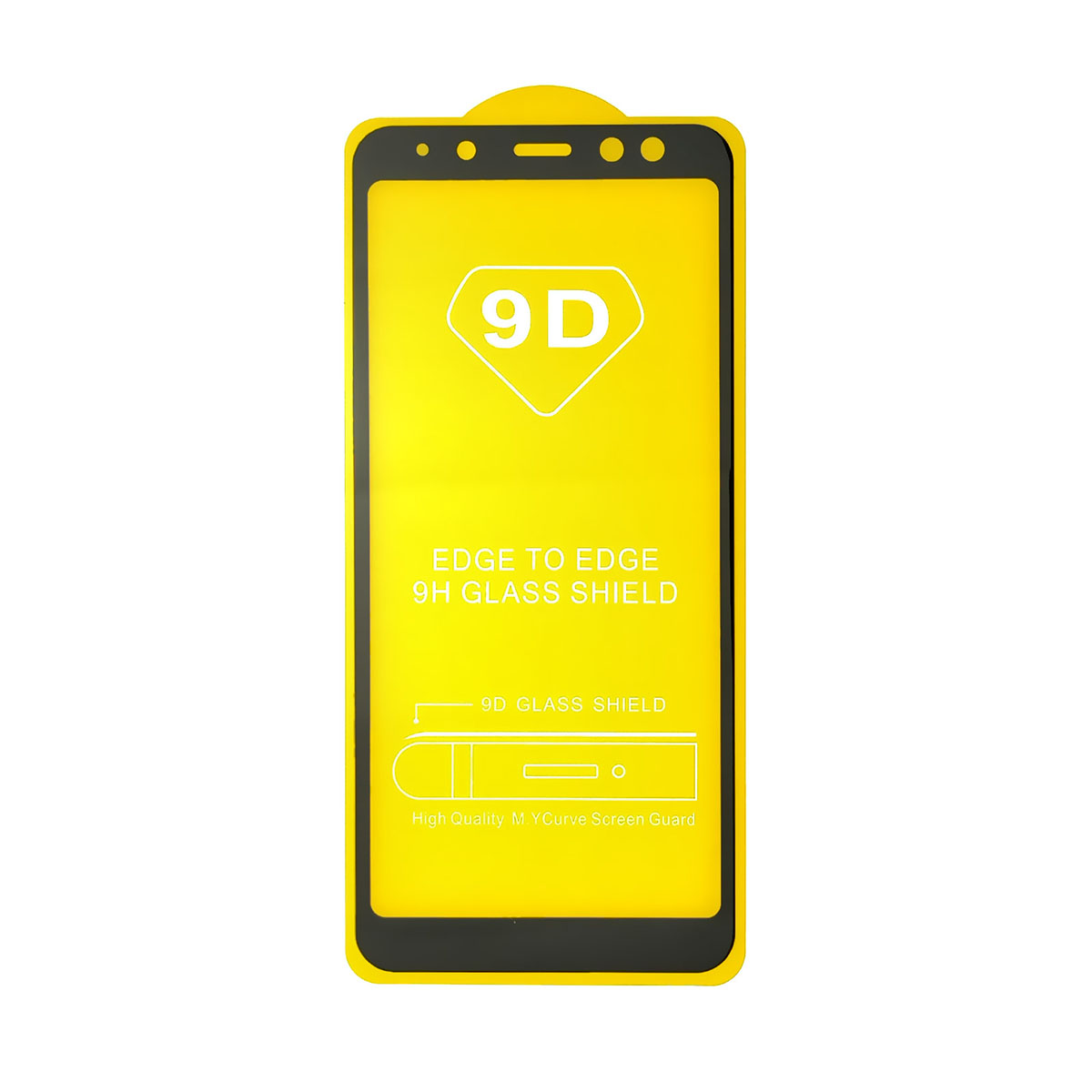 Защитное стекло 9D для SAMSUNG Galaxy A8 2018 (SM-A530), цвет окантовки черный