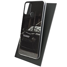 Чехол накладка Vinil для HUAWEI Honor 9A (MOA-LX9N), силикон, рисунок Бугатти