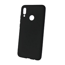 Чехол накладка NEW COLOR для HUAWEI P Smart 2019 (POT-LX1), Honor 10 Lite 2019 (HRY-LX1), силикон матовый, цвет черный.
