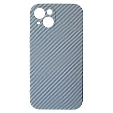 Чехол накладка KING для APPLE iPhone 13 (6.1"), силикон, бархат, карбон, цвет сиреневый