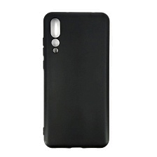 Чехол накладка для HUAWEI P20 Plus, P20 Pro (CLT-L29), силикон, цвет черный Чехол накладка для HUAWEI P20 Plus, P20 Pro (CLT-L29), силикон, цвет черный