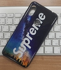 Чехол накладка для XIAOMI REDMI NOTE 6 PRO, силикон, рисунок Supreme.