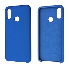 Чехол накладка Silicon Cover для HUAWEI Nova 3i, силикон, бархат, цвет синий.