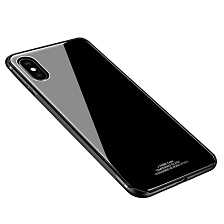 Защитное стекло для APPLE iPhone XS MAX, на заднюю сторону, цвет черный.