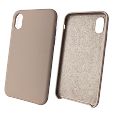 Чехол накладка Silicon Case для APPLE iPhone X, XS, силикон, бархат, цвет лаванда. Чехол накладка Silicon Case для APPLE iPhone X, XS, силикон, бархат, цвет лаванда.