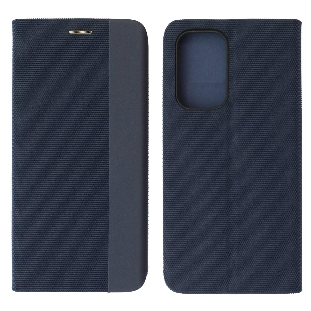 Чехол книжка MESH для SAMSUNG Galaxy A53 5G (SM-A536E), текстиль, силикон, бархат, визитница, цвет темно синий