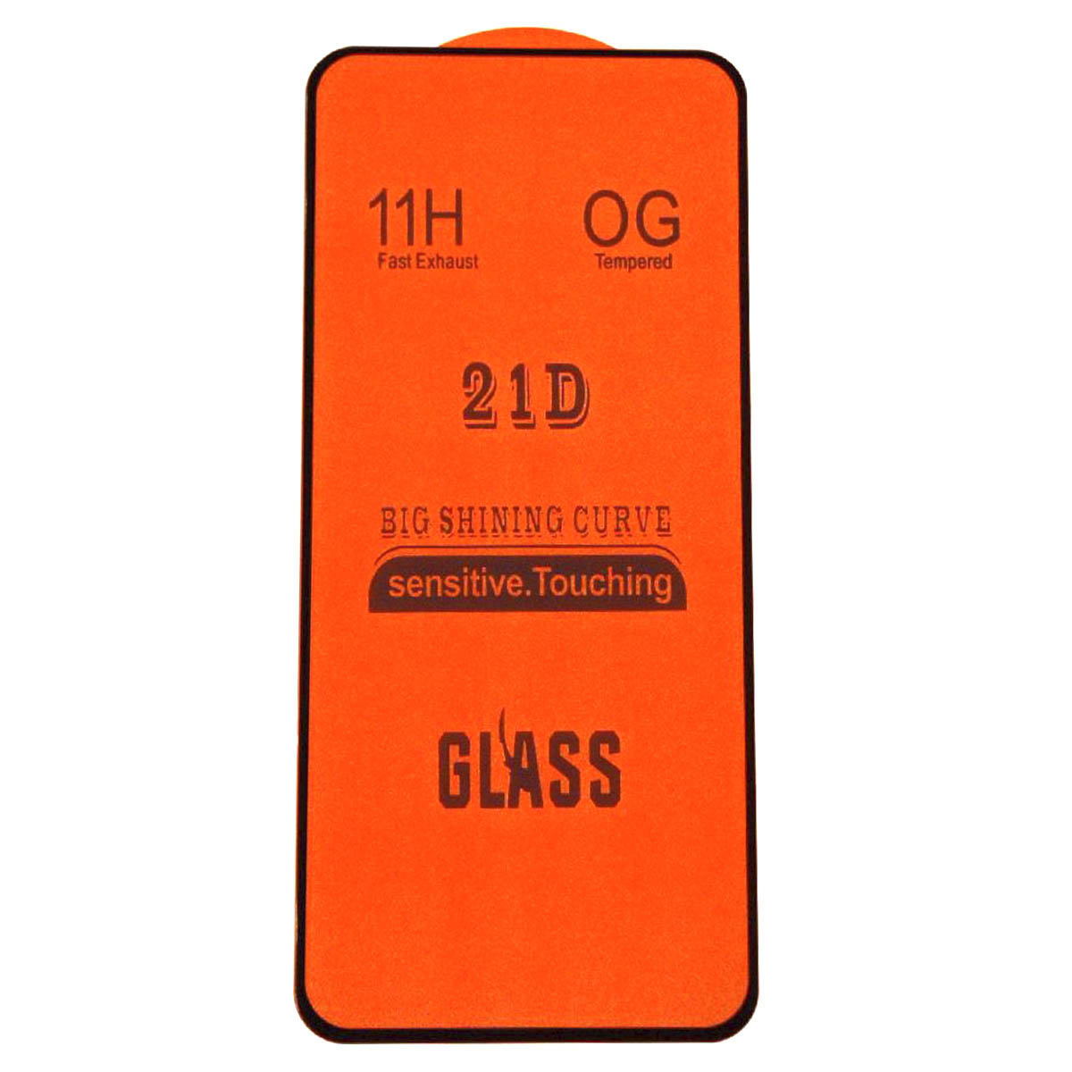 Защитное стекло 21D для OPPO RENO 6 5G, цвет окантовки черный