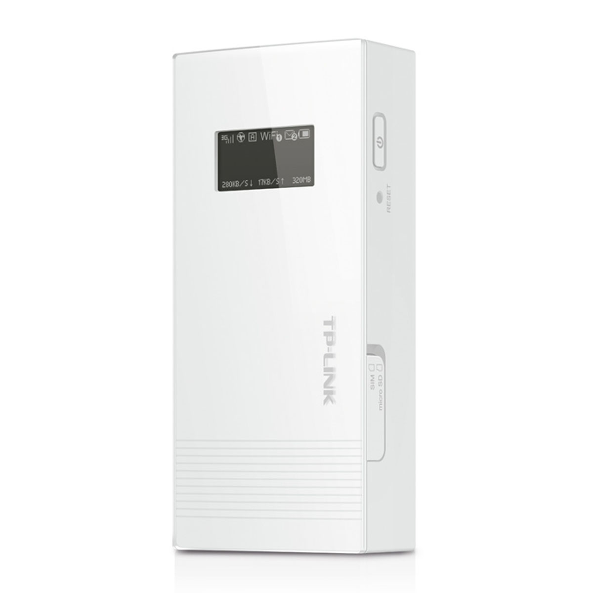 Мобильный беспроводной 3G Wi-Fi роутер TP-LINK M5360 с аккумулятором Power Bank на 5200 мАч, цвет белый Мобильный беспроводной 3G Wi-Fi роутер TP-LINK M5360 с аккумулятором Power Bank на 5200 мАч, цвет белый