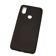 Чехол накладка для XIAOMI MI 6X, MI A2, силикон, цвет черный