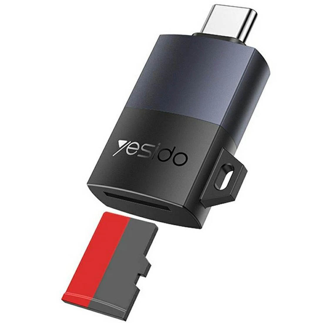 Картридер YESIDO GS37 (USB Type C на TF Card / Micro SD), цвет черный