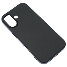 Чехол накладка NANO для APPLE iPhone 17, силикон, бархат, цвет черный