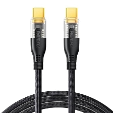 Кабель REMAX RC-C170 USB Type C на USB Type C, 60W, нейлон, длина 1.2 метра, цвет черный