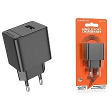 СЗУ (Сетевое зарядное устройство) BOROFONE BAS11A, 10.5W, 2.1 A, 1 USB, цвет черный СЗУ (Сетевое зарядное устройство) BOROFONE BAS11A, 10.5W, 2.1 A, 1 USB, цвет черный
