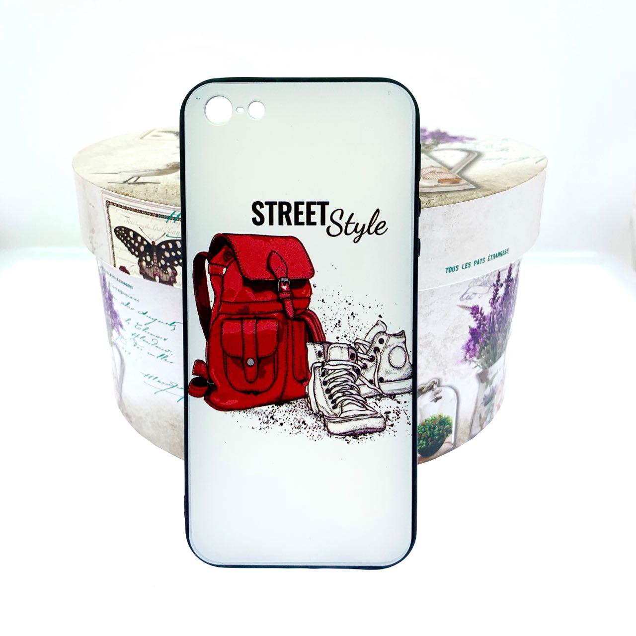Чехол накладка для APPLE iPhone 5, 5S, SE, силикон, рисунок Рюкзак и ботинки. Чехол накладка для APPLE iPhone 5, 5S, SE, силикон, рисунок Рюкзак и ботинки.
