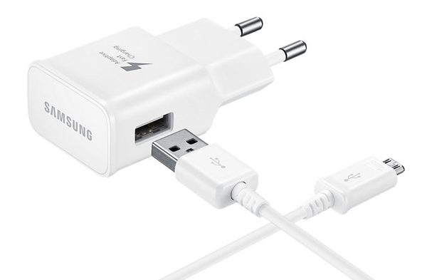 АЗУ (Автомобильное зарядное устройство) SAMSUNG 2 в 1 Fast charge 2mAh (1USB) + кабель Micro USB, бе.