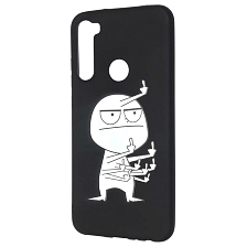 Чехол накладка imcase для XIAOMI Redmi Note 8, силикон, рисунок Человечек