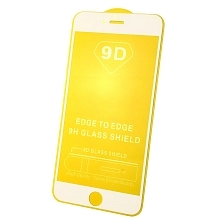 Защитное стекло 9D Full Glue для APPLE iPhone 6 Plus, iPhone 6G Plus, iPhone 6S Plus, цвет канта белый