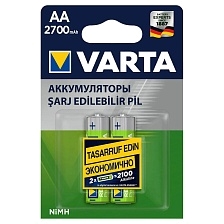 Аккумулятор перезаряжаемый VARTA R6, AA, BL2, NI-MH, 2700mAh, тип пальчиковый